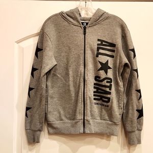 Converse Zip Up Hoodie size L 12-13Y